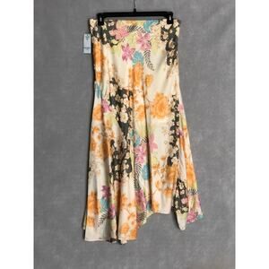GUESS Women's XL Katrina Asymmetric Floral Skirt NEW